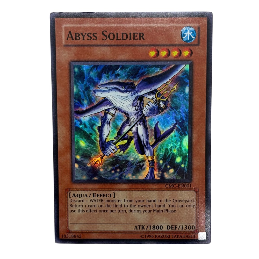 YuGiOh Abyss Soldier CMC-EN001 Super Rare Championship Series 2004 Card